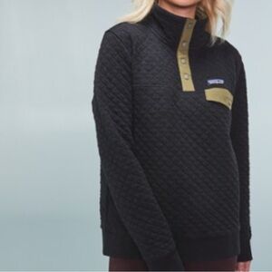 Patagonia Quilted Jacket in Black and Olive